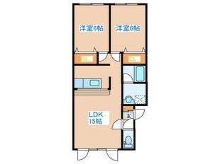 フリットコートニュー発寒の物件間取画像